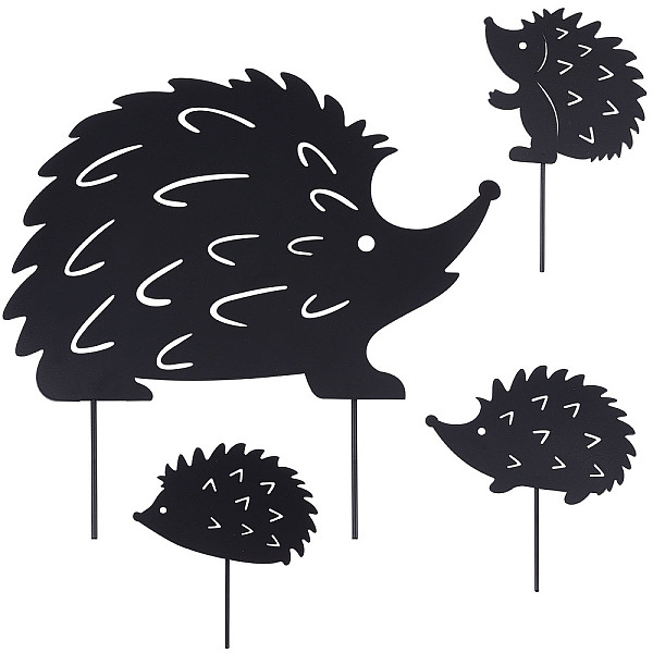 PandaHall Iron Garden Stakes, Garden Decoration, Hedgehog, Black, 115~238x78~247x1~3.5mm, 4pcs/set Iron Hedgehog Black
PandaHall Iron Garden Stakes, Garden Decoration, Hedgehog, Black, 115~238x78~247x1~3.5mm, 4pcs/set Iron Hedgehog Black