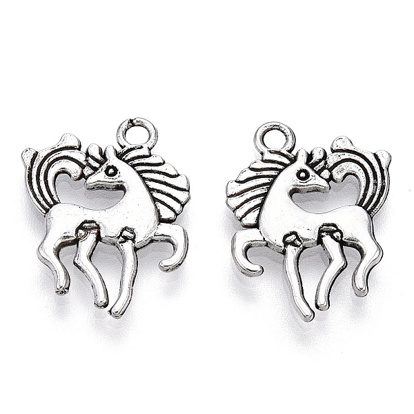 PandaHall Tibetan Style Alloy Pendants, Cadmium Free & Lead Free, Horse, Antique Silver, 19x16x1.5mm, Hole: 1.8mm, about 815pcs/1000g Alloy...
PandaHall Tibetan Style Alloy Pendants, Cadmium Free & Lead Free, Horse, Antique Silver, 19x16x1.5mm, Hole: 1.8mm, about 815pcs/1000g Alloy...