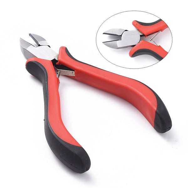 PandaHall Carbon Steel Jewelry Pliers, Side Cutter Pliers, Polishing, Gunmetal, 117mm Carbon Steel Red
PandaHall Carbon Steel Jewelry Pliers, Side Cutter Pliers, Polishing, Gunmetal, 117mm Carbon Steel Red