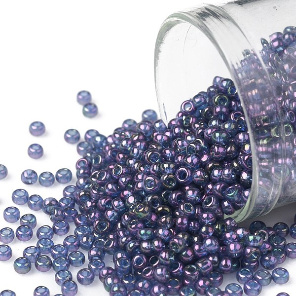 PandaHall TOHO Round Seed Beads, Japanese Seed Beads, (328) Gold Luster Moon Shadow, 11/0, 2.2mm, Hole: 0.8mm, about 5555pcs/50g Glass..., Purple
PandaHall TOHO Round Seed Beads, Japanese Seed Beads, (328) Gold Luster Moon Shadow, 11/0, 2.2mm, Hole: 0.8mm, about 5555pcs/50g Glass..., Purple