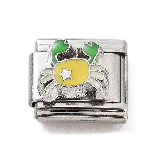 PandaHall Crab 304 Stainless Steel Enamel Connector Charms, DIY Handmade Module Bracelet Accessories, Stainless Steel Color, Gold...
PandaHall Crab 304 Stainless Steel Enamel Connector Charms, DIY Handmade Module Bracelet Accessories, Stainless Steel Color, Gold...