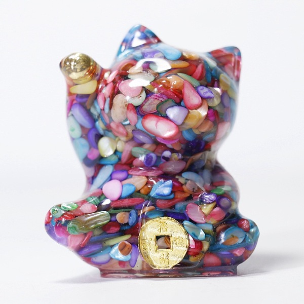 PandaHall Resin Craft Display Decorations, with Shell Chip, Lucky Cat Figurine, for Home Feng Shui Ornament, Colorful, 63x55x45mm Shell Cat...
PandaHall Resin Craft Display Decorations, with Shell Chip, Lucky Cat Figurine, for Home Feng Shui Ornament, Colorful, 63x55x45mm Shell Cat...