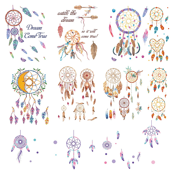 PandaHall CRASPIRE Dream Catcher Decals Feather Stickers Colorful Dream Come True Window Stickers Waterproof Removable Vinyl Wall Art for...
PandaHall CRASPIRE Dream Catcher Decals Feather Stickers Colorful Dream Come True Window Stickers Waterproof Removable Vinyl Wall Art for...