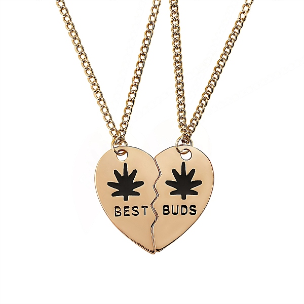 PandaHall BEST BUDS Alloy Pendant Necklaces Set, Broken Heart Matching Pendant Necklaces for Bestfriends, Golden, Black, 17.71 inch(45cm)...
PandaHall BEST BUDS Alloy Pendant Necklaces Set, Broken Heart Matching Pendant Necklaces for Bestfriends, Golden, Black, 17.71 inch(45cm)...