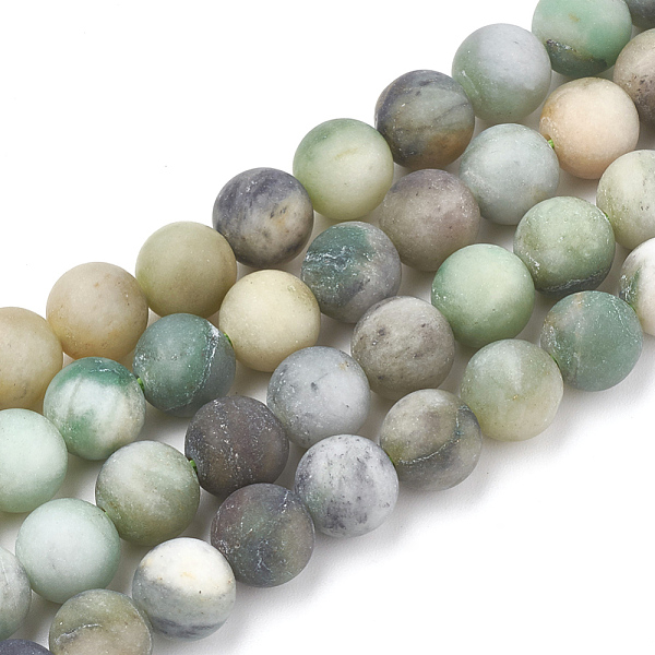 PandaHall Natural African Jade Beads Strands, Frosted, Round, 10mm, Hole: 1.2mm, about 36pcs/strand, 14.9~15.1 inch(38~38.5cm) African Jade...
PandaHall Natural African Jade Beads Strands, Frosted, Round, 10mm, Hole: 1.2mm, about 36pcs/strand, 14.9~15.1 inch(38~38.5cm) African Jade...