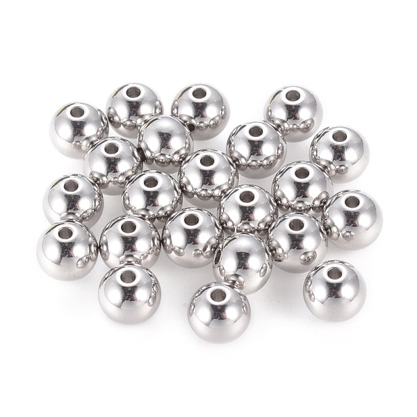PandaHall 201 Stainless Steel Beads, Solid Round, Stainless Steel Color, 8mm, Hole: 1.5mm 201 Stainless Steel Round
PandaHall 201 Stainless Steel Beads, Solid Round, Stainless Steel Color, 8mm, Hole: 1.5mm 201 Stainless Steel Round
