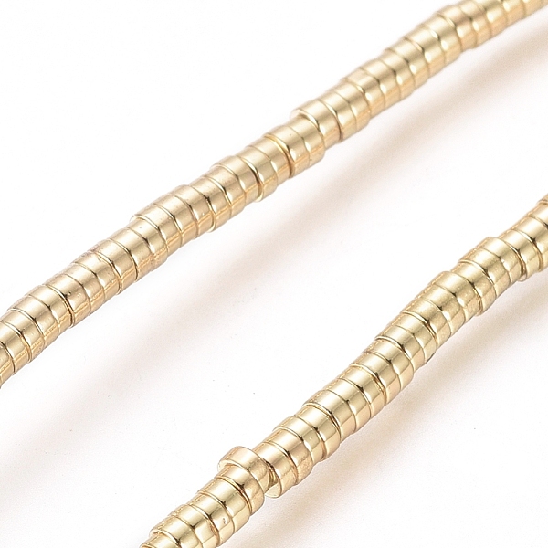 PandaHall Electroplated Non-magnetic Synthetic Hematite Beads Strands, Heishi Beads, Disc/Flat Round, Golden Plated, 2x1mm, Hole: 0.7mm...
PandaHall Electroplated Non-magnetic Synthetic Hematite Beads Strands, Heishi Beads, Disc/Flat Round, Golden Plated, 2x1mm, Hole: 0.7mm...