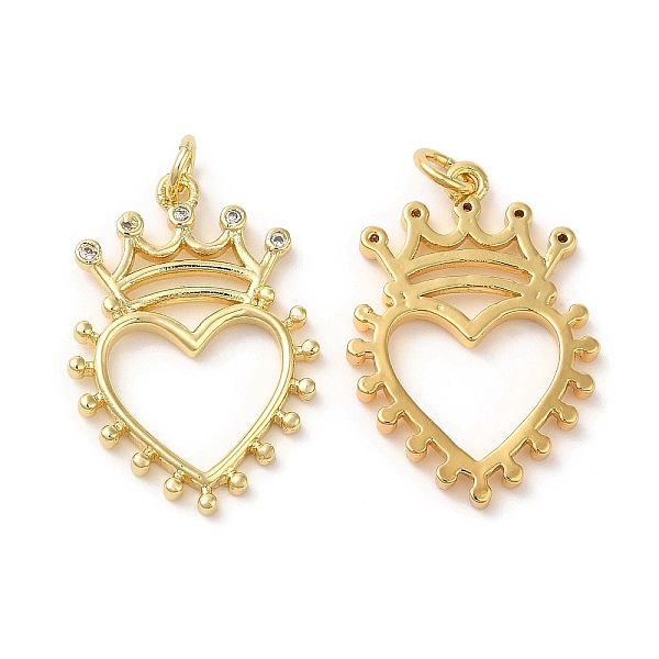PandaHall Eco-Friendly Brass Micro Pave Cubic Zirconia Pendants, with Jump Ring, Lead Free & Cadmium Free, Heart with Crown, Real 18K Gold..., Clear
PandaHall Eco-Friendly Brass Micro Pave Cubic Zirconia Pendants, with Jump Ring, Lead Free & Cadmium Free, Heart with Crown, Real 18K Gold..., Clear