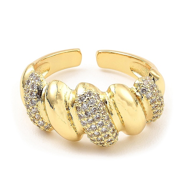 PandaHall Brass Micro Pave Clear Cubic Zirconia Open Cuff Rings, Croissant, Real 16K Gold Plated, US Size 8 1/4(18.3mm) Brass+Cubic Zirconia...
PandaHall Brass Micro Pave Clear Cubic Zirconia Open Cuff Rings, Croissant, Real 16K Gold Plated, US Size 8 1/4(18.3mm) Brass+Cubic Zirconia...
