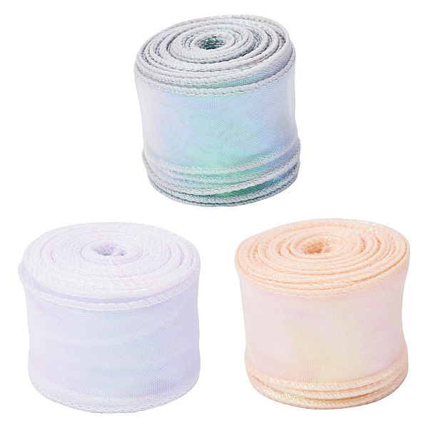 PandaHall 3 Rolls 3 Colors Flat Rainbow Color Organza Ribbon, Iridescent Ribbon for Bowknot, Flower, Gift Decoration, Mixed Color..., Multicolor
PandaHall 3 Rolls 3 Colors Flat Rainbow Color Organza Ribbon, Iridescent Ribbon for Bowknot, Flower, Gift Decoration, Mixed Color..., Multicolor