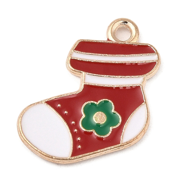 PandaHall Alloy Enamel Pendants, Christmas Theme, Light Gold, Christmas Socking, 19x15x1.5mm, Hole: 1.8mm Alloy+Enamel Christmas Socking
PandaHall Alloy Enamel Pendants, Christmas Theme, Light Gold, Christmas Socking, 19x15x1.5mm, Hole: 1.8mm Alloy+Enamel Christmas Socking