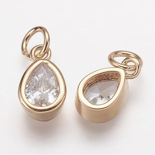 PandaHall Brass Micro Pave Grade AAA Cubic Zirconia Charms, Lead Free & Nickel Free & Cadmium Free, teardrop, Real 18K Gold Plated..., Clear
PandaHall Brass Micro Pave Grade AAA Cubic Zirconia Charms, Lead Free & Nickel Free & Cadmium Free, teardrop, Real 18K Gold Plated..., Clear