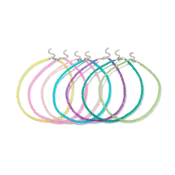 PandaHall Crackle Glass Beaded Necklace Sets for Women, with Alloy Lobster Claw Clasps, Mixed Color, 16.14 inch(41cm), 7pcs/set Glass..., Multicolor
PandaHall Crackle Glass Beaded Necklace Sets for Women, with Alloy Lobster Claw Clasps, Mixed Color, 16.14 inch(41cm), 7pcs/set Glass..., Multicolor