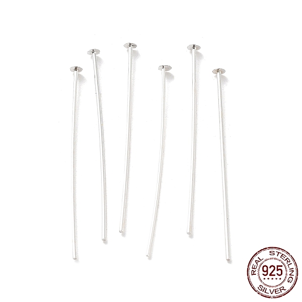PandaHall 925 Sterling Silver Flat Head Pins, Silver, 22 Gauge, 30x0.6mm, Head: 2mm Sterling Silver
PandaHall 925 Sterling Silver Flat Head Pins, Silver, 22 Gauge, 30x0.6mm, Head: 2mm Sterling Silver