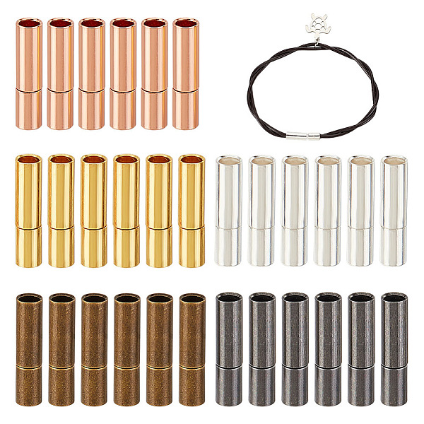PandaHall OLYCRAFT 30 Sets 5 Colors Brass Bayonet Clasps Leather Cord Clasps Column Push Clasps Brass Cord Ends Cylinder Bayonet Push Clasps...
PandaHall OLYCRAFT 30 Sets 5 Colors Brass Bayonet Clasps Leather Cord Clasps Column Push Clasps Brass Cord Ends Cylinder Bayonet Push Clasps...