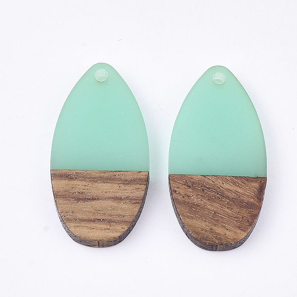 PandaHall Resin & Walnut Wood Pendants, teardrop, Turquoise, 31x16x3.5~4mm, Hole: 1.5mm Resin+Wood Teardrop Green
PandaHall Resin & Walnut Wood Pendants, teardrop, Turquoise, 31x16x3.5~4mm, Hole: 1.5mm Resin+Wood Teardrop Green