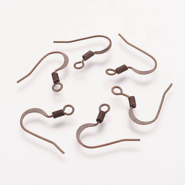 PandaHall Brass French Earring Hooks, with Horizontal Loop, Flat Earring Hooks, Nickel Free, Red Copper, 17mm, Hole: 2mm Brass
PandaHall Brass French Earring Hooks, with Horizontal Loop, Flat Earring Hooks, Nickel Free, Red Copper, 17mm, Hole: 2mm Brass