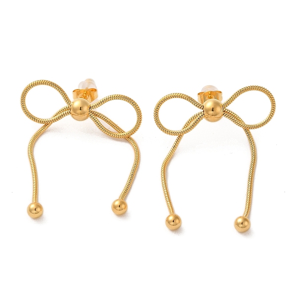 PandaHall 304 Stainless Steel Stud Earring, Bowknot, Golden, 42x31.5mm 304 Stainless Steel Bowknot
PandaHall 304 Stainless Steel Stud Earring, Bowknot, Golden, 42x31.5mm 304 Stainless Steel Bowknot