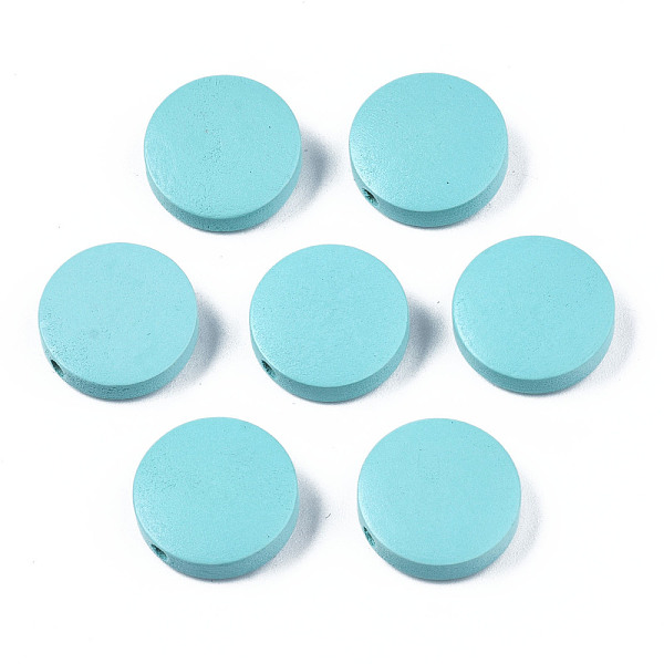 PandaHall Painted Natural Poplar Wood Beads, Flat Round, Light Sky Blue, 15x4.5mm, Hole: 1.2mm Poplar Wood Flat Round Cyan
PandaHall Painted Natural Poplar Wood Beads, Flat Round, Light Sky Blue, 15x4.5mm, Hole: 1.2mm Poplar Wood Flat Round Cyan