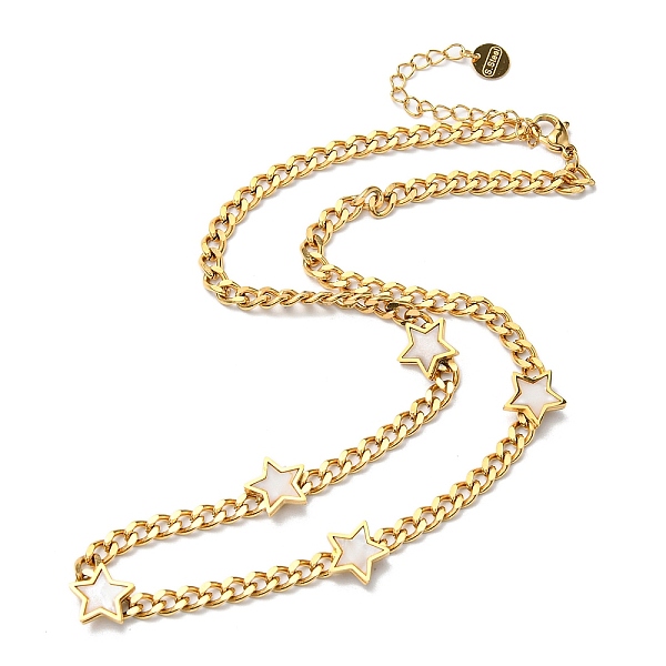PandaHall Resin Pearl Star Pendant Necklace with Curb Chains, Ion Plating(IP) 304 Stainless Steel Jewelry for Women, Golden, 15.75 inch...
PandaHall Resin Pearl Star Pendant Necklace with Curb Chains, Ion Plating(IP) 304 Stainless Steel Jewelry for Women, Golden, 15.75 inch...