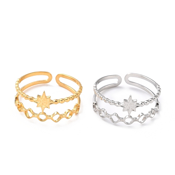 PandaHall 304 Stainless Steel Finger Rings, Cuff Rings, Long-Lasting Plated, Star, Mixed Color, US Size 8 1/2(18.5mm), 4~9.5mm 304 Stainless...
PandaHall 304 Stainless Steel Finger Rings, Cuff Rings, Long-Lasting Plated, Star, Mixed Color, US Size 8 1/2(18.5mm), 4~9.5mm 304 Stainless...