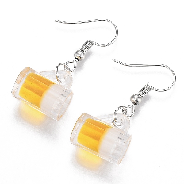 PandaHall Resin Draft Beer Dangle Earring, with Platinum Plated Iron Earring Hooks, Yellow, 35mm, Pin: 1mm Resin Yellow
PandaHall Resin Draft Beer Dangle Earring, with Platinum Plated Iron Earring Hooks, Yellow, 35mm, Pin: 1mm Resin Yellow