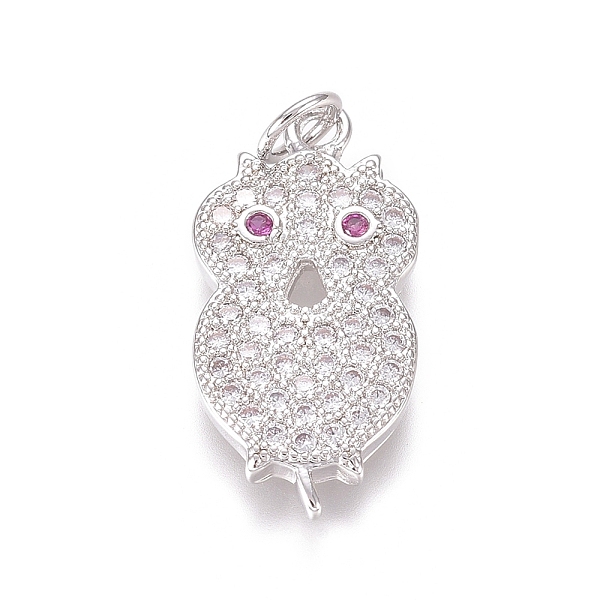 PandaHall Brass Micro Pave Clear Cubic Zirconia Pendants, with Jump Rings, Owl, Platinum, 19x9.5x2mm, Jump Ring: 4.5x0.7mm, Inner Diameter...
PandaHall Brass Micro Pave Clear Cubic Zirconia Pendants, with Jump Rings, Owl, Platinum, 19x9.5x2mm, Jump Ring: 4.5x0.7mm, Inner Diameter...