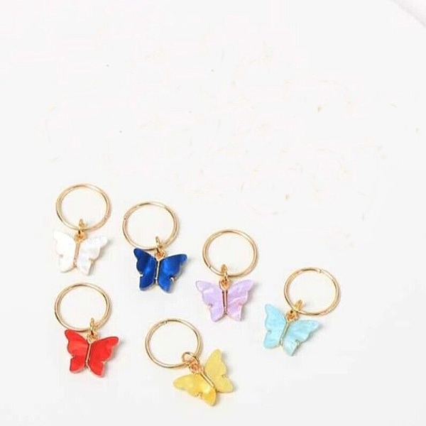 PandaHall CRASPIRE 30Pcs Butterfly Dreadlocks Braid Hair Clips Charms 5 Color Y2K Boho African Braiding Accessories Kits Metal Hair Rings..., Multicolor
PandaHall CRASPIRE 30Pcs Butterfly Dreadlocks Braid Hair Clips Charms 5 Color Y2K Boho African Braiding Accessories Kits Metal Hair Rings..., Multicolor
