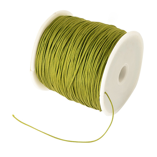 PandaHall Braided Nylon Thread, Chinese Knotting Cord Beading Cord for Beading Jewelry Making, Olive, 0.8mm, about 100yards/roll Nylon Green
PandaHall Braided Nylon Thread, Chinese Knotting Cord Beading Cord for Beading Jewelry Making, Olive, 0.8mm, about 100yards/roll Nylon Green