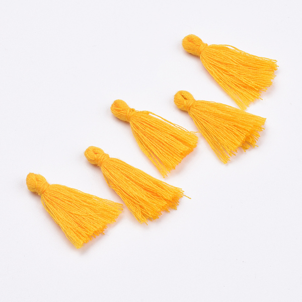 PandaHall Handmade Polycotton(Polyester Cotton) Tassel Decorations, Pendant Decorations, Gold, 29~35mm Polycotton Gold
PandaHall Handmade Polycotton(Polyester Cotton) Tassel Decorations, Pendant Decorations, Gold, 29~35mm Polycotton Gold