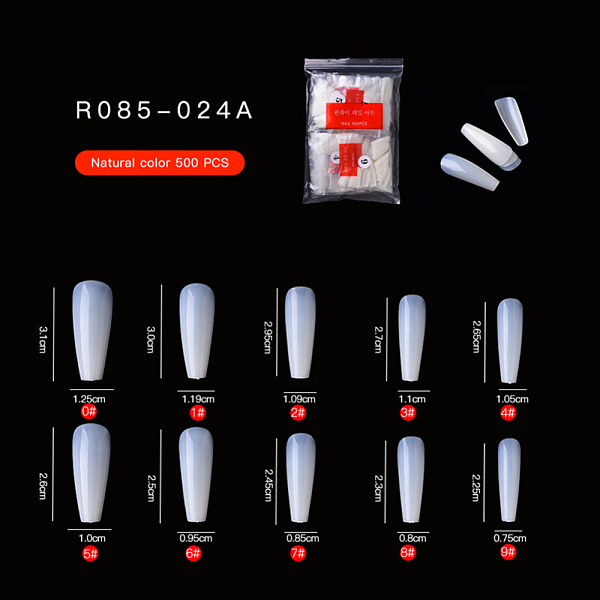 PandaHall Plastic Ballerina Shape Seamless False Nail Tips, Practice Manicure Nail Art Tool, Creamy White, 22.5~31x7.5~14x3~5mm, about...
PandaHall Plastic Ballerina Shape Seamless False Nail Tips, Practice Manicure Nail Art Tool, Creamy White, 22.5~31x7.5~14x3~5mm, about...