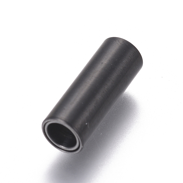 PandaHall 304 Stainless Steel Magnetic Clasps with Glue-in Ends, Frosted, Column, Gunmetal, 16x6mm, Hole: 4mm 304 Stainless Steel Column
PandaHall 304 Stainless Steel Magnetic Clasps with Glue-in Ends, Frosted, Column, Gunmetal, 16x6mm, Hole: 4mm 304 Stainless Steel Column