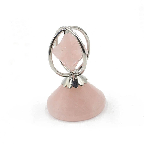 PandaHall Natural Rose Quartz Rotatable Merkaba Star Figurines, for Home Desktop Decoration, 28x40mm Rose Quartz Star
PandaHall Natural Rose Quartz Rotatable Merkaba Star Figurines, for Home Desktop Decoration, 28x40mm Rose Quartz Star