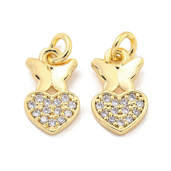 PandaHall Brass Micro Pave Clear Cubic Zirconia Charms, Heart and Butterfly, Golden, 12x7x1.5mm, Hole: 2.5mm Brass+Cubic Zirconia Butterfly...
PandaHall Brass Micro Pave Clear Cubic Zirconia Charms, Heart and Butterfly, Golden, 12x7x1.5mm, Hole: 2.5mm Brass+Cubic Zirconia Butterfly...