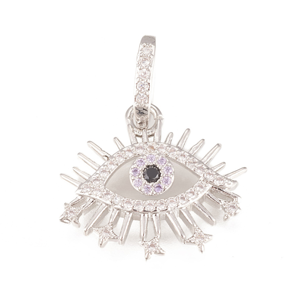 PandaHall Brass Micro Pave Cubic Zirconia Pendants, Long-Lasting Plated, Lead Free & Cadmium Free & Nickel Free, Evil Eye, Colorful, Real...
PandaHall Brass Micro Pave Cubic Zirconia Pendants, Long-Lasting Plated, Lead Free & Cadmium Free & Nickel Free, Evil Eye, Colorful, Real...