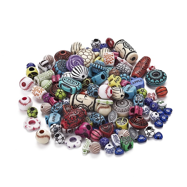 PandaHall Mixed Antique Style Acrylic Beads/Pendants, Mixed Shapes, Mixed Color, 7~25x7~20x4~13mm, Hole: 1~4mm Acrylic Mixed Shapes..., Multicolor
PandaHall Mixed Antique Style Acrylic Beads/Pendants, Mixed Shapes, Mixed Color, 7~25x7~20x4~13mm, Hole: 1~4mm Acrylic Mixed Shapes..., Multicolor