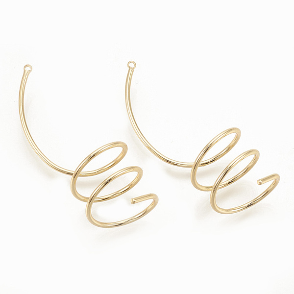 PandaHall Brass Pendants, Spring, Nickel Free, Real 18K Gold Plated, 49x16mm, Hole: 0.5mm Brass Twist
PandaHall Brass Pendants, Spring, Nickel Free, Real 18K Gold Plated, 49x16mm, Hole: 0.5mm Brass Twist