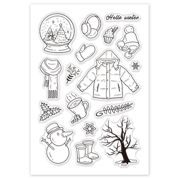PandaHall PVC Plastic Stamps, for DIY Scrapbooking, Photo Album Decorative, Cards Making, Stamp Sheets, Snowman Pattern, 16x11x0.3cm Plastic...
PandaHall PVC Plastic Stamps, for DIY Scrapbooking, Photo Album Decorative, Cards Making, Stamp Sheets, Snowman Pattern, 16x11x0.3cm Plastic...