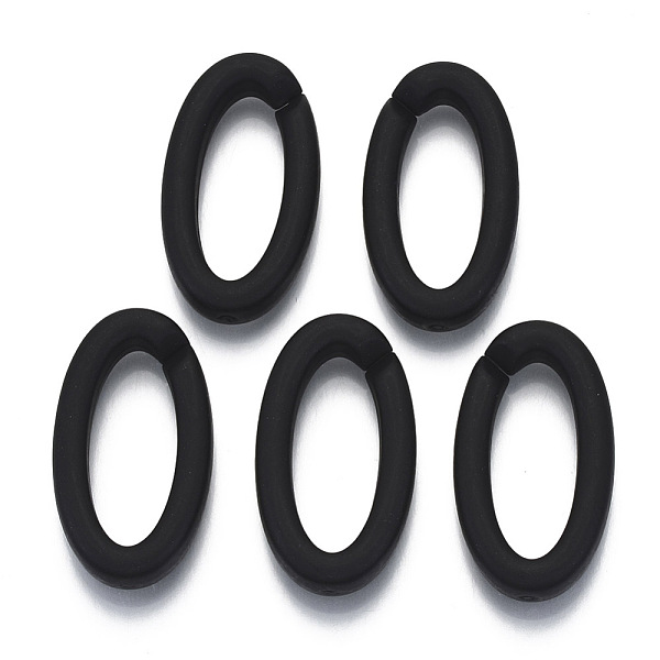PandaHall Opaque Spray Painted Acrylic Linking Rings, Quick Link Connectors, for Cable Chains Making, Frosted, Oval, Black, 35x19x6mm, Inner...
PandaHall Opaque Spray Painted Acrylic Linking Rings, Quick Link Connectors, for Cable Chains Making, Frosted, Oval, Black, 35x19x6mm, Inner...