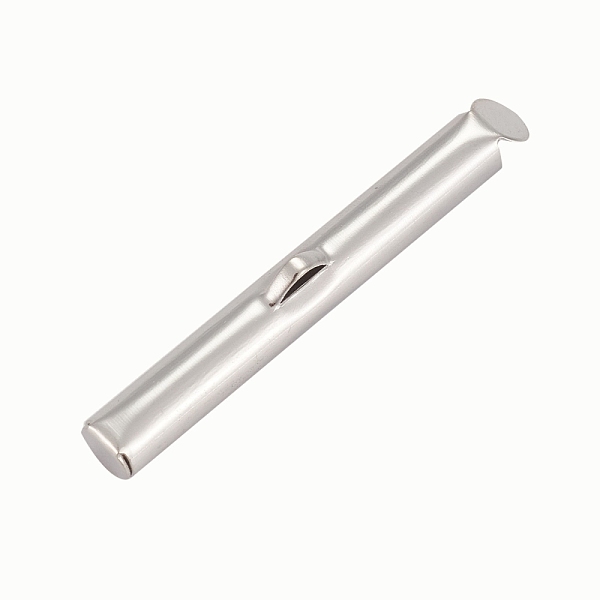 PandaHall Iron Slide On End Clasp Tubes, Cadmium Free & Lead Free, Slider End Caps, Platinum, 5.5x30x4mm, Hole: 1mm, 3.2mm Inner Diameter...
PandaHall Iron Slide On End Clasp Tubes, Cadmium Free & Lead Free, Slider End Caps, Platinum, 5.5x30x4mm, Hole: 1mm, 3.2mm Inner Diameter...