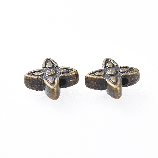 PandaHall Tibetan Style Alloy Beads, Cadmium Free & Nickel Free & Lead Free, Flower, Antique Bronze, 7x6.5x2.5mm, Hole: 1mm Alloy Flower
PandaHall Tibetan Style Alloy Beads, Cadmium Free & Nickel Free & Lead Free, Flower, Antique Bronze, 7x6.5x2.5mm, Hole: 1mm Alloy Flower