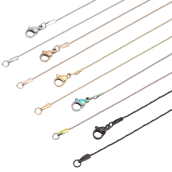 PandaHall BENECREAT 10Pcs 5 Colors 304 Stainless Steel Serpentine Chain Necklaces Set for Men Women, Mixed Color, 17.72 inch(45cm)...
PandaHall BENECREAT 10Pcs 5 Colors 304 Stainless Steel Serpentine Chain Necklaces Set for Men Women, Mixed Color, 17.72 inch(45cm)...