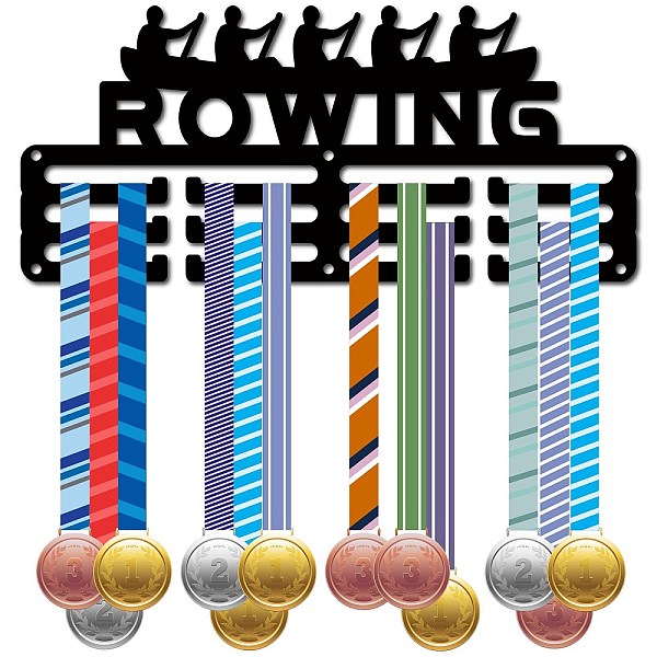 PandaHall Sports Theme Iron Medal Hanger Holder Display Wall Rack, 3-Line, with Screws, Rowing, Sports, 130x290mm, Hole: 5mm Iron Sports..., Black
PandaHall Sports Theme Iron Medal Hanger Holder Display Wall Rack, 3-Line, with Screws, Rowing, Sports, 130x290mm, Hole: 5mm Iron Sports..., Black