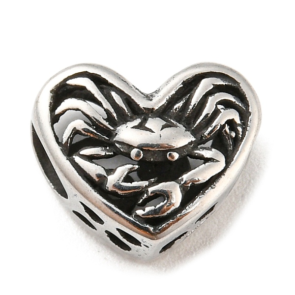 PandaHall 316 Surgical Stainless Steel Hollow Out Beads, Heart with Twelve Constellations, Cancer , Cancer, 10x12x6.5mm, Hole: 4mm 316...
PandaHall 316 Surgical Stainless Steel Hollow Out Beads, Heart with Twelve Constellations, Cancer , Cancer, 10x12x6.5mm, Hole: 4mm 316...