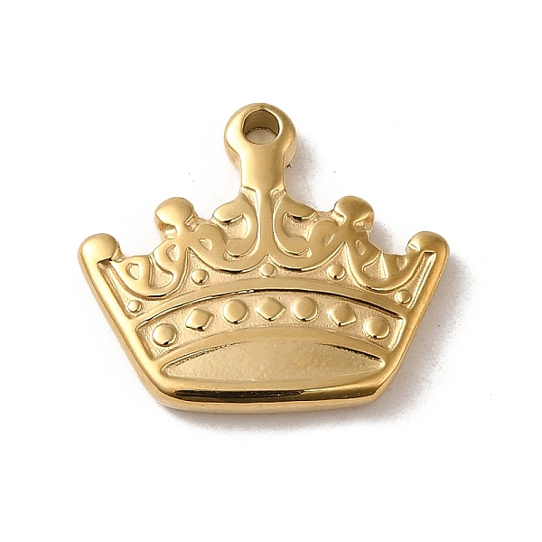 PandaHall 304 Stainless Steel Pendants, Crown Charm, Real 14K Gold Plated, 16x18x2mm, Hole: 1.6mm 304 Stainless Steel Crown
PandaHall 304 Stainless Steel Pendants, Crown Charm, Real 14K Gold Plated, 16x18x2mm, Hole: 1.6mm 304 Stainless Steel Crown