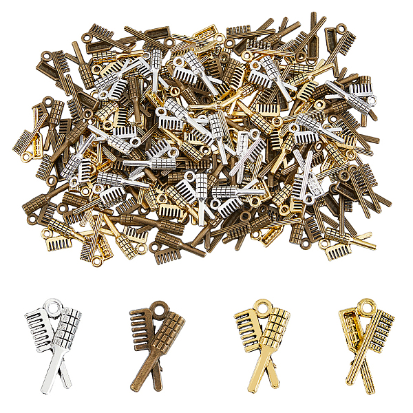 PandaHall DICOSMETIC 150Pcs 3 Colors Tibetan Style Alloy Pendants, Comb, Mixed Color, 20x12x3mm, Hole: 1.8mm, about 50pcs/color Alloy Tool
PandaHall DICOSMETIC 150Pcs 3 Colors Tibetan Style Alloy Pendants, Comb, Mixed Color, 20x12x3mm, Hole: 1.8mm, about 50pcs/color Alloy Tool