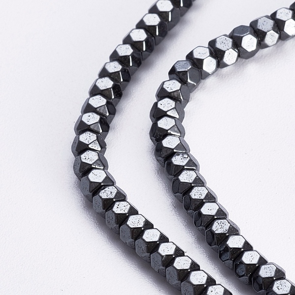 PandaHall Non-magnetic Synthetic Hematite Beads Strands, Faceted, Rondelle, Original Color, 3x2mm, Hole: 0.8mm, about 82pcs/strand, 15.7...
PandaHall Non-magnetic Synthetic Hematite Beads Strands, Faceted, Rondelle, Original Color, 3x2mm, Hole: 0.8mm, about 82pcs/strand, 15.7...
