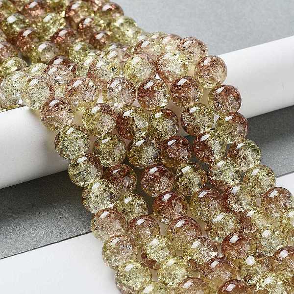 PandaHall Spray Painted Crackle Glass Beads Strands, Round, Two Tone, Light Khaki, 10mm, Hole: 1.3~1.6mm, about 80pcs/strand, 31.4 inch..., Yellow
PandaHall Spray Painted Crackle Glass Beads Strands, Round, Two Tone, Light Khaki, 10mm, Hole: 1.3~1.6mm, about 80pcs/strand, 31.4 inch..., Yellow