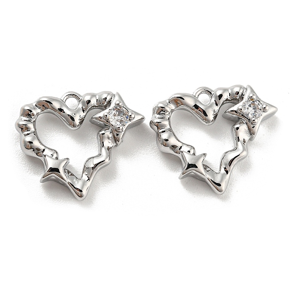 PandaHall Brass Micro Pave Cubic Zirconia Pendants, Heart Charm, Real Platinum Plated, 14x16x4mm, Hole: 1.2mm Brass+Cubic Zirconia Heart..., Clear
PandaHall Brass Micro Pave Cubic Zirconia Pendants, Heart Charm, Real Platinum Plated, 14x16x4mm, Hole: 1.2mm Brass+Cubic Zirconia Heart..., Clear