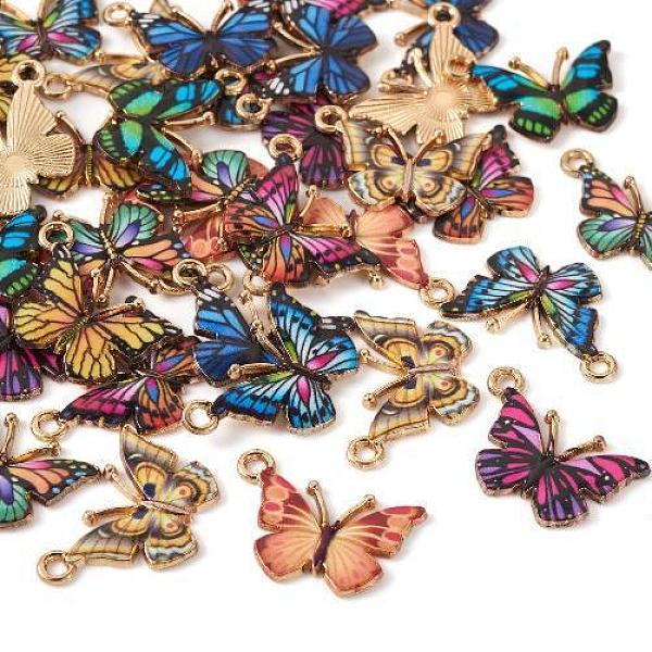 PandaHall 36Pcs 9 Colors Light Gold Alloy Enamel Pendants, Cadmium Free & Nickel Free & Lead Free, Butterfly Charm, Mixed Color..., Multicolor
PandaHall 36Pcs 9 Colors Light Gold Alloy Enamel Pendants, Cadmium Free & Nickel Free & Lead Free, Butterfly Charm, Mixed Color..., Multicolor